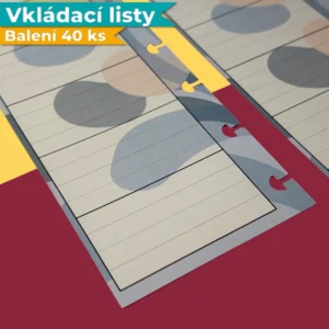 Vkladaci listy do diare detail Tyden elegance rozsireni diare puntikatazebra